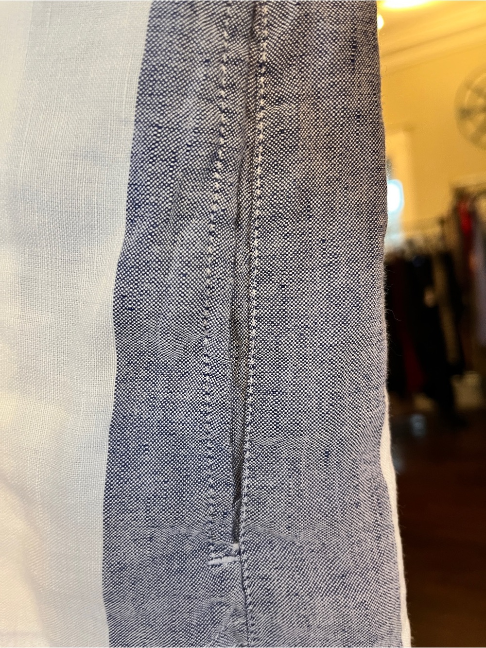 SOLD!!Tommy Bahama Rugby Beach Striped Linen Shirt Dress - Picture 4 of 7